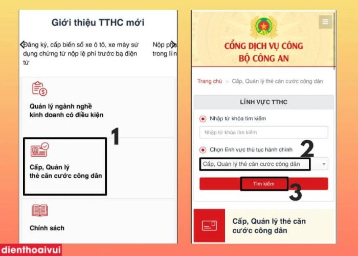 Hướng dẫn làm căn cước công dân qua mạng