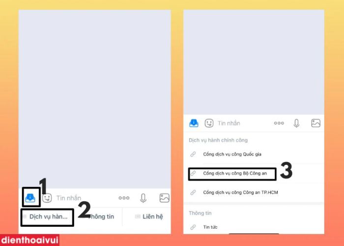 Cách làm căn cước công dân qua Zalo