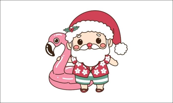 Santa Claus phiên bản chibi đáng yêu