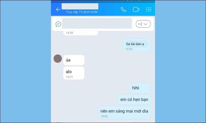 Mở cuộc trò chuyện bạn muốn khoá lại trên Zalo