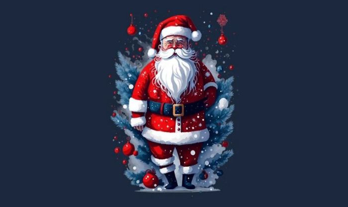 Ảnh Santa Claus đáng yêu