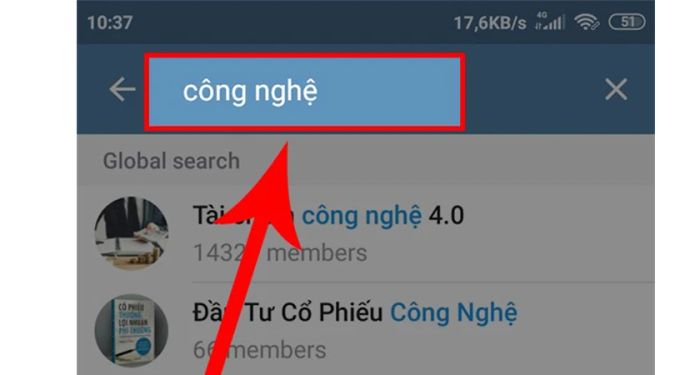 Tìm nhóm mà không cần phải có liên kết mời.