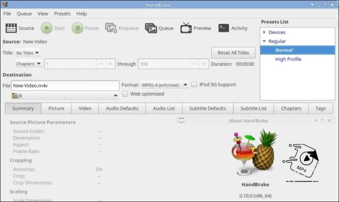Chuyển đổi MP4 sang MP3 bằng HandBrake