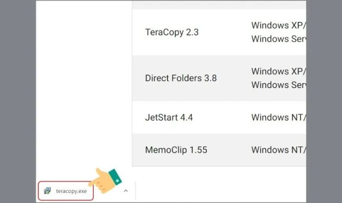 Nhấn vào file .exe đã tải về để bắt đầu cài đặt
