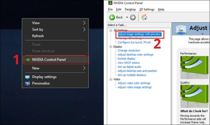Hướng dẫn sử dụng NVIDIA Control Panel
