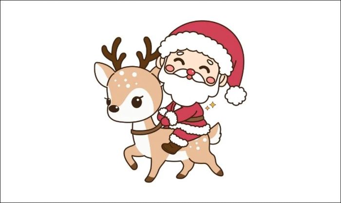 Hình ảnh ông già Noel phiên bản chibi