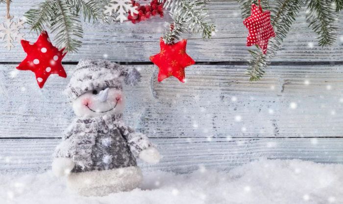 Hình nền người tuyết cực kỳ dễ thương