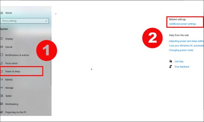Sử dụng Power Options để cài máy tính không ngủ, bước 1