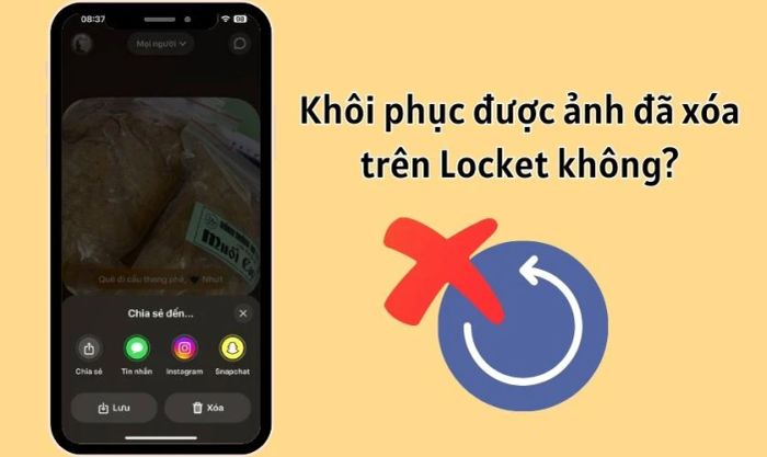 Có thể khôi phục ảnh đã xóa trên Locket Widget không?