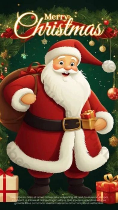 Poster hình ảnh ông già Noel đẹp mắt