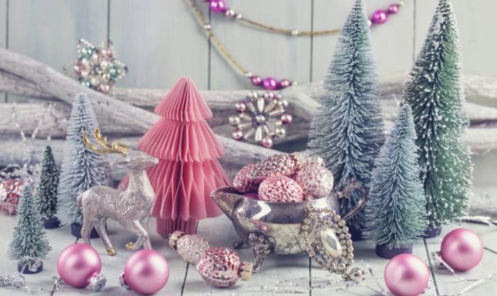 Hình nền Giáng sinh với tông màu pastel lấp lánh