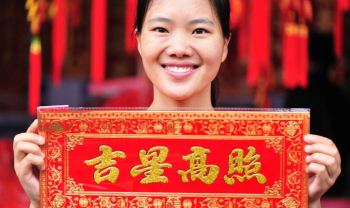 Hình ảnh câu đối Tết tiếng Trung