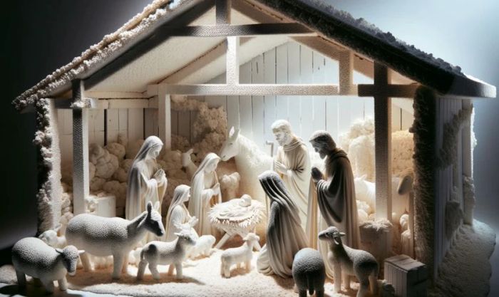 Hang đá bằng thùng xốp