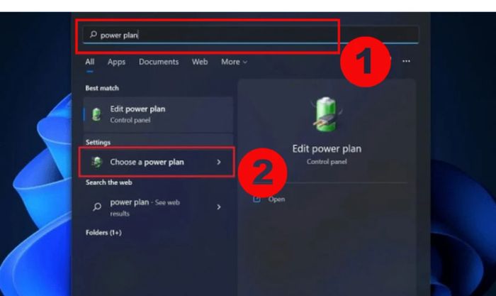 Cài đặt máy tính không ngủ trên Win 11, bước 1