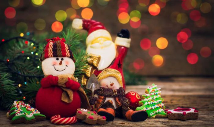 Hình nền người tuyết với vẻ ngoài đáng yêu