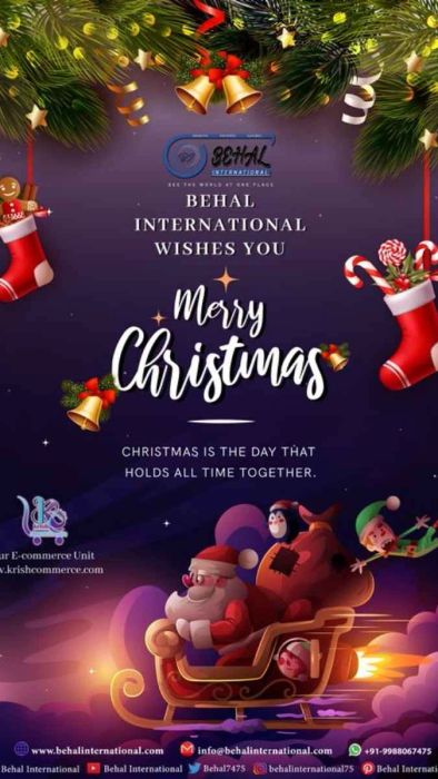 Poster Noel sử dụng tông màu tím độc đáo