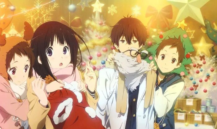 Hình nền Giáng sinh Anime Hyoka đẹp mắt