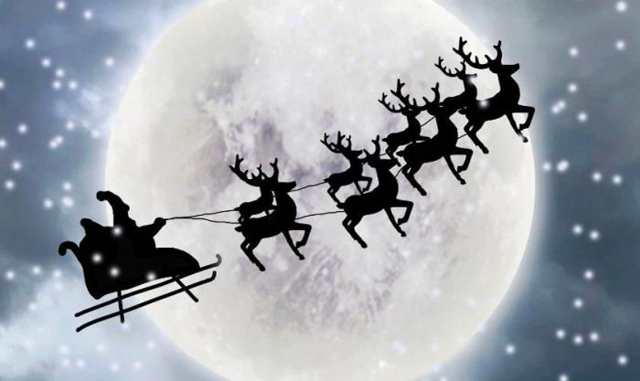 Hình nền Giáng sinh với tuần lộc lấp lánh