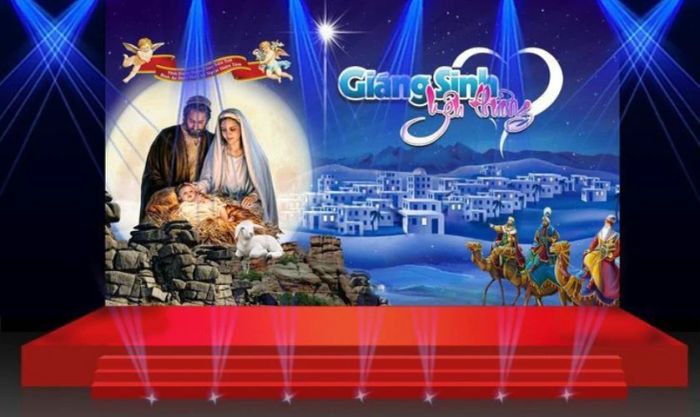 Hình nền sân khấu Giáng sinh