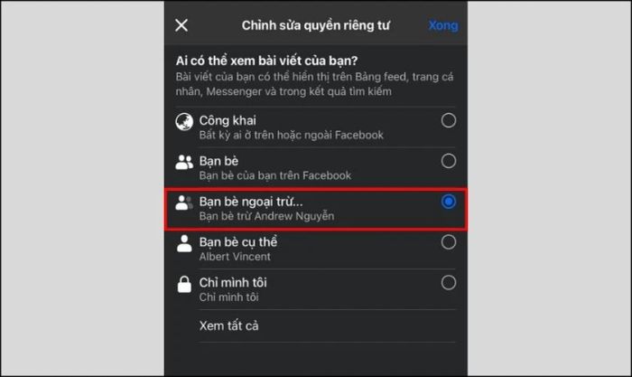 Hướng dẫn ẩn bài đăng trên Facebook với một người cụ thể