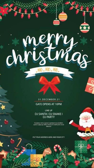 Những mẫu poster Giáng sinh đẹp và ấn tượng nhất