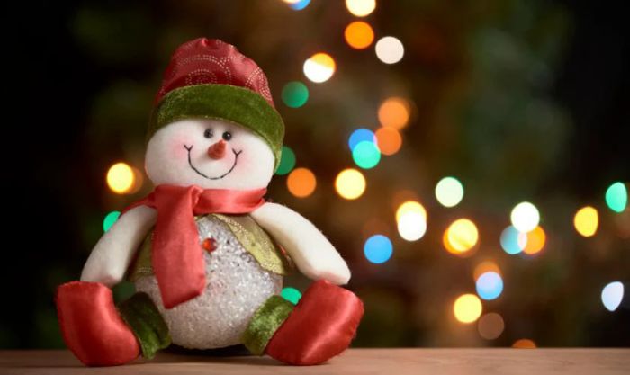 Hình nền người tuyết đáng yêu