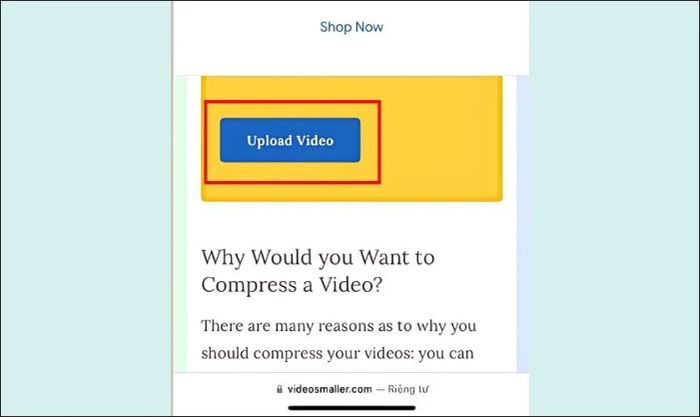 Hướng dẫn nén video trên điện thoại qua website - Bước 4