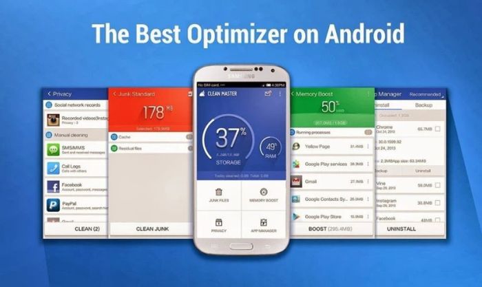 Sử dụng ứng dụng làm mát cho điện thoại Samsung