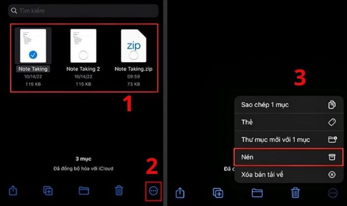 Hướng dẫn nén file ZIP trên iPhone