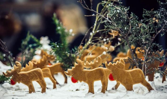 Hình nền Giáng sinh tuần lộc đáng yêu