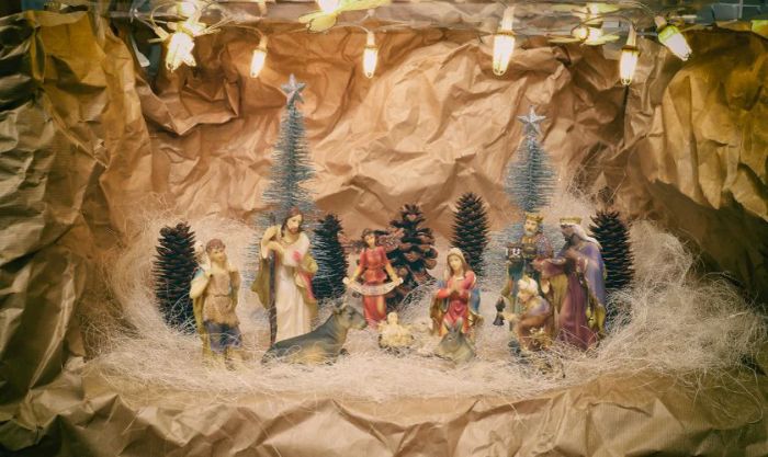 Hang đá làm từ bao tải xi măng