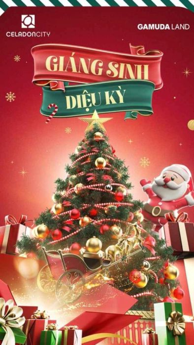 Poster Noel mang phong cách kỳ diệu và đầy cảm hứng