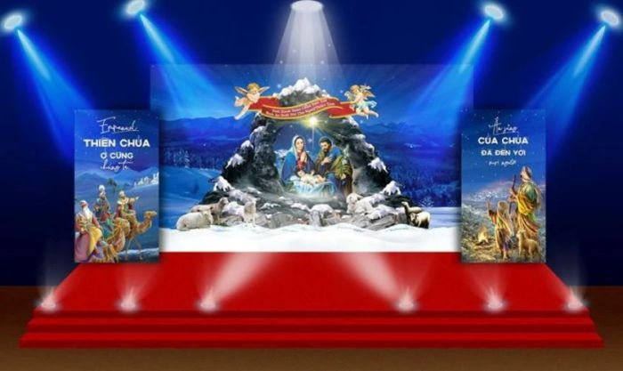 Hình nền sân khấu Giáng sinh