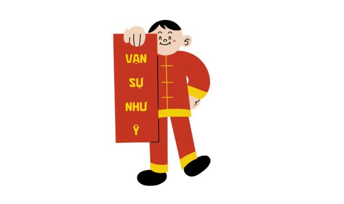 Sticker Tết 2025 với hình ảnh câu đối đỏ truyền thống