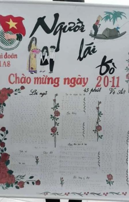 Trang trí đẹp mắt với chủ đề Người lái đò đầy cảm hứng