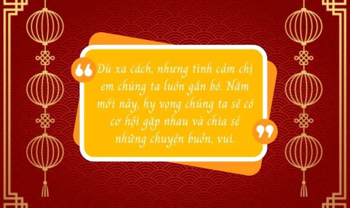 Mẫu viết thiệp chúc Tết người thân ở xa đầy cảm xúc