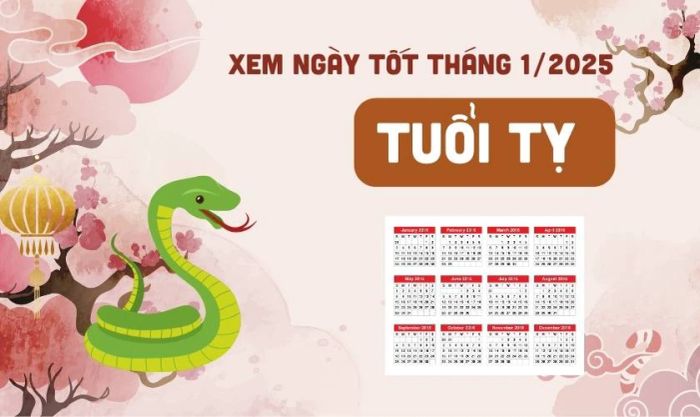 Xem ngày tốt tháng 1 năm 2025 dành cho tuổi Tỵ