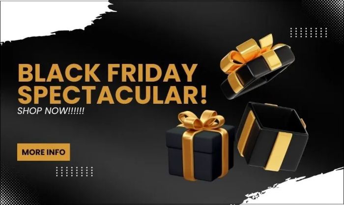 Hình ảnh sale Black Friday với phong cách sang trọng và tinh tế