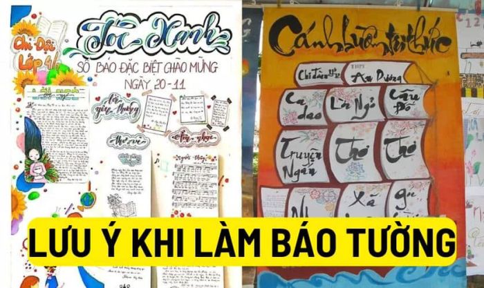 Lưu ý cần thiết khi làm báo tường để giành chiến thắng cao trong các cuộc thi