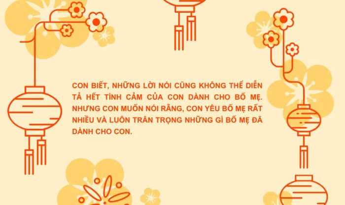 Những lời chúc khi tặng quà Tết cho bố mẹ