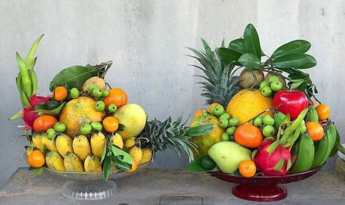Mâm ngũ quả ngày Tết miền Nam với phong cách số 3.