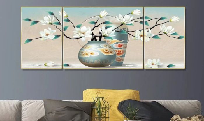 Quà Tết biếu bố mẹ: Bộ tranh treo tường