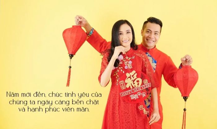 Những câu chúc Tết người yêu 2025 ngắn gọn