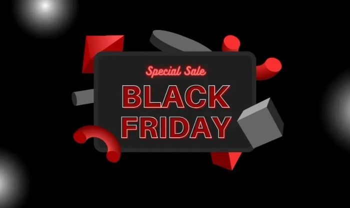 Hình ảnh sale cuối năm với màu sắc trầm, mang lại vẻ sang trọng