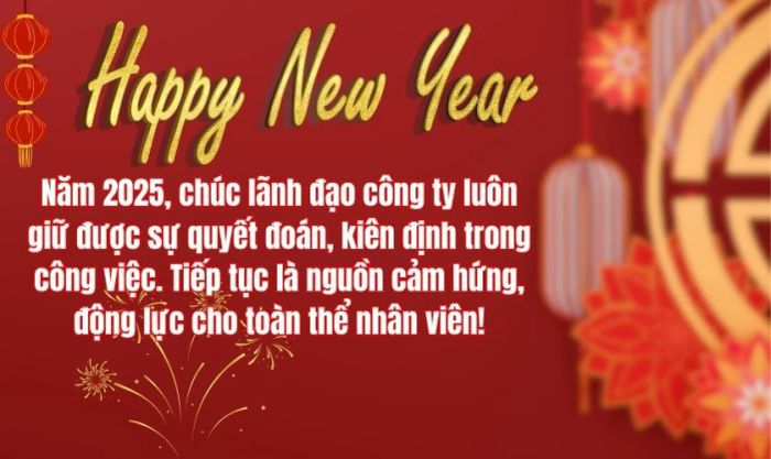 Lời chúc Tết lãnh đạo công ty - những lời chúc tràn đầy ý nghĩa và sự kính trọng
