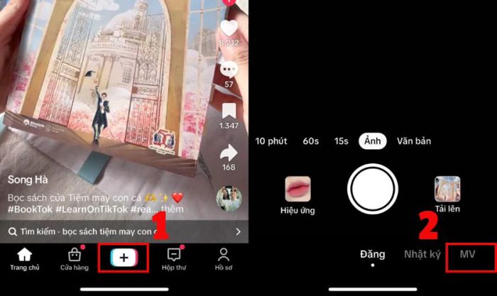 Cách tạo video từ ảnh bằng TikTok