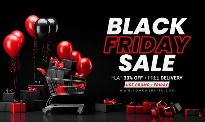 Banner Black Friday ấn tượng và bắt mắt