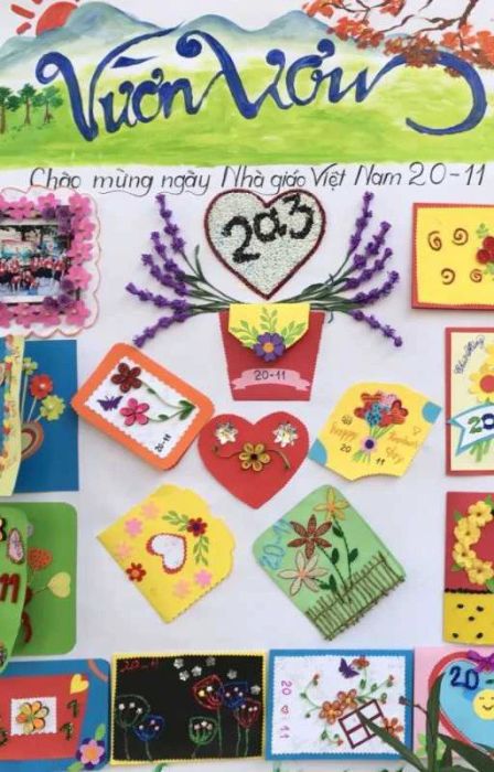 Các mẫu báo tường 20/11 đạt giải cao