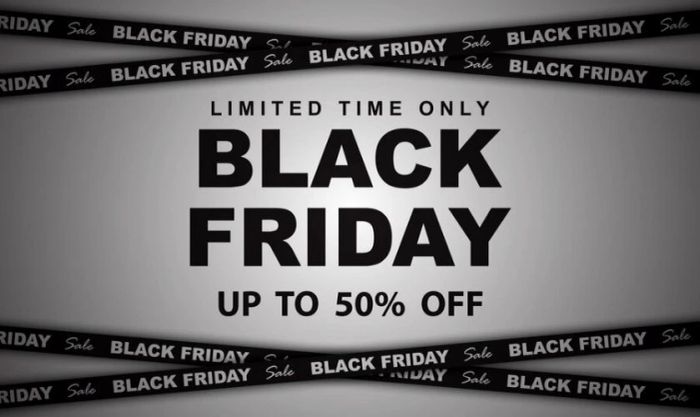 Thiết kế sale off Black Friday đơn giản nhưng vẫn thu hút