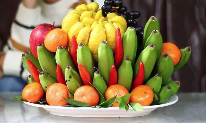Hình ảnh mâm ngũ quả ngày Tết miền Bắc phiên bản số 3